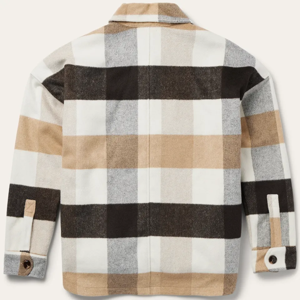 Sale Stetson Oversize Plaid Shirt Jacket Brown