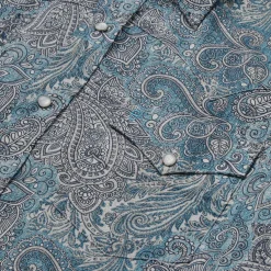 Hot Stetson Paisley Western Shirt Green