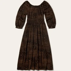 Online Stetson Patchwork Bandana Print Dress Brown