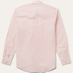 Online Stetson End-On-End Western Shirt Pink