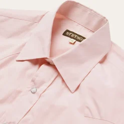 Online Stetson End-On-End Western Shirt Pink