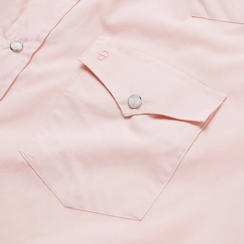 Online Stetson End-On-End Western Shirt Pink