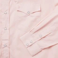 Sale Stetson End-On-End Western Shirt Pink