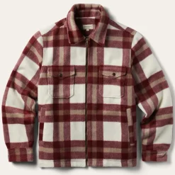 Best Stetson Plaid Lined Jac-Shirt Red
