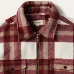 Best Stetson Plaid Lined Jac-Shirt Red