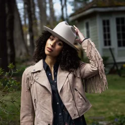 Best Stetson Premium Suede Moto Jacket Tan