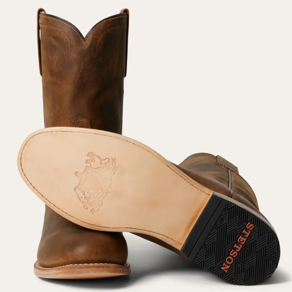 Best Stetson Puncher Boots Oily Brown
