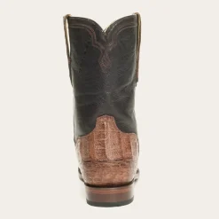 Clearance Stetson Puncher Exotic Boots Brown