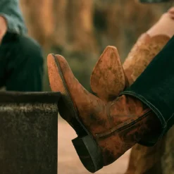 Stetson Rancher Zip Boots Brown