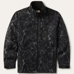 Discount Stetson Range Print Softshell Tech Jacket Grey