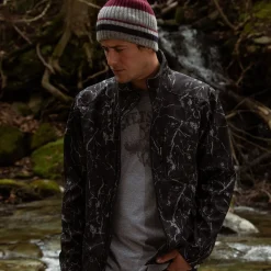Discount Stetson Range Print Softshell Tech Jacket Grey