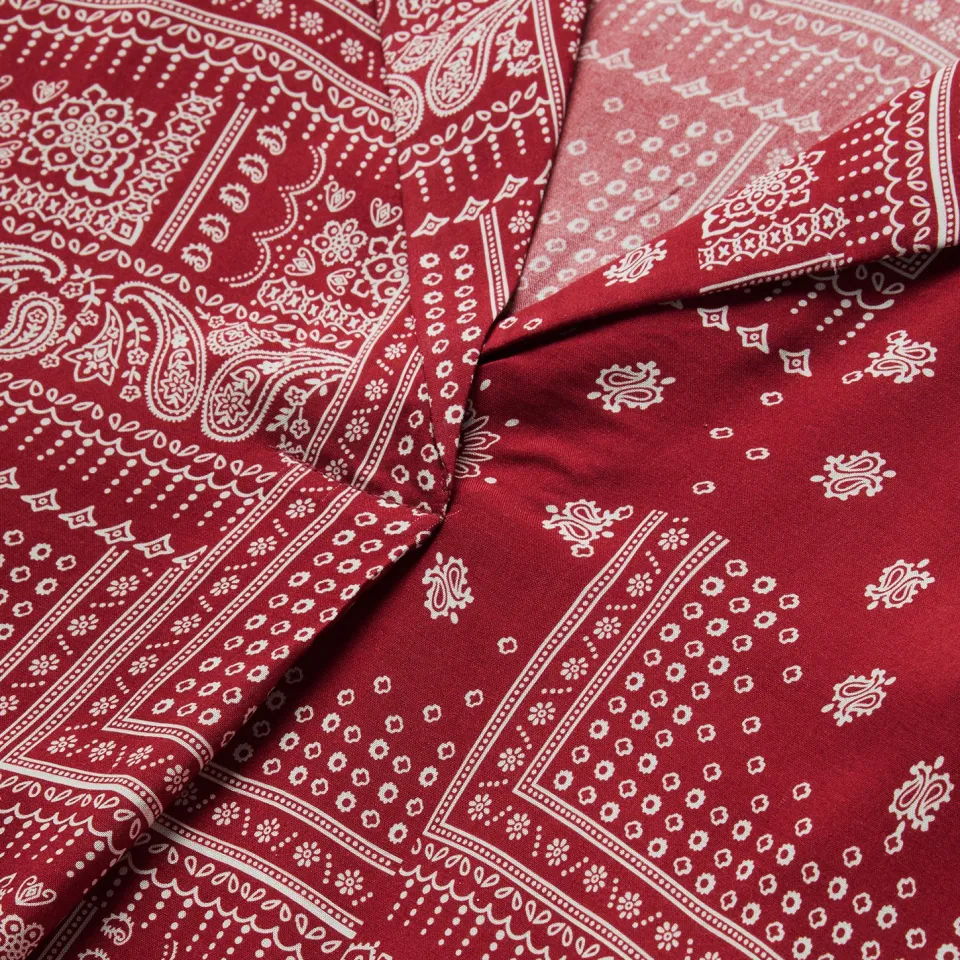 Best Stetson Bandana Patchwork Blouse Red