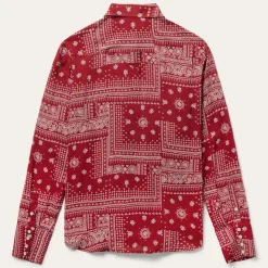 Clearance Stetson Bandana Patchwork Shirt Red