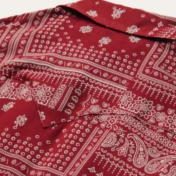 Clearance Stetson Bandana Patchwork Shirt Red