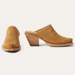 Clearance Stetson Reed Western Mules Tan