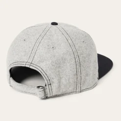 New Stetson Retro Script Baseball Cap Grey