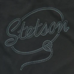 Outlet Stetson Rope Print Graphic Tee Black