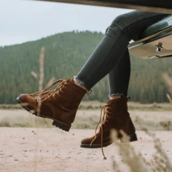 Best Stetson Sam Lace Up Oiled Suede Lug Boots Brown