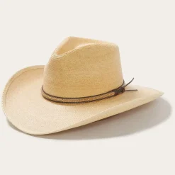 Online Stetson Sawmill Palm Leaf Western Hat Toasted