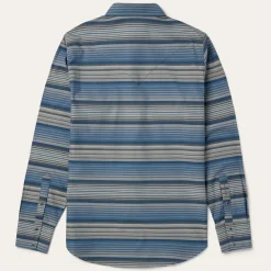 Discount Stetson Serape Stripe Western Shirt Blue