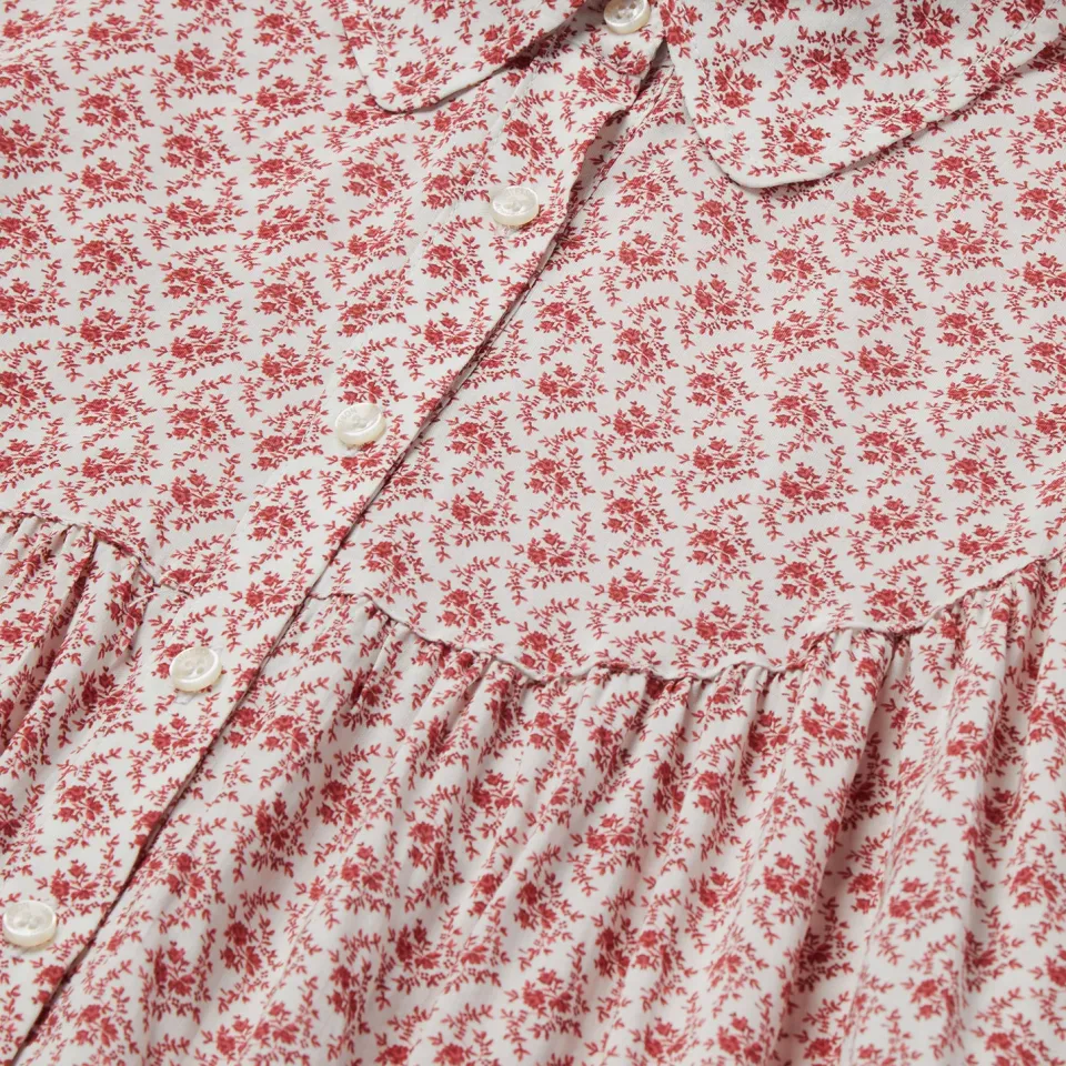 Best Stetson Short-Sleeved Cottage Floral Blouse Red
