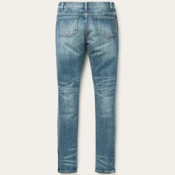 New Stetson Skinny Fit Stripe Leg Jean Blue