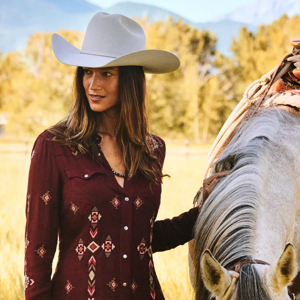 Sale Stetson Skyline 6X Cowboy Hat Silver Grey
