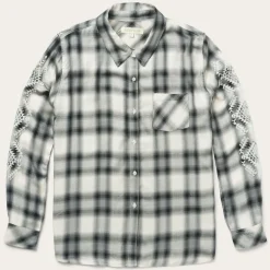 Best Stetson Smokey Ombre Plaid Shirt Grey