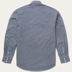 New Stetson Snap Front Shirt in Deep Blue