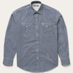 Best Stetson Snap Front Shirt in Deep Blue