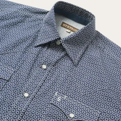Best Stetson Snap Front Shirt in Deep Blue