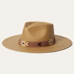 Clearance Stetson Sol Straw Fedora Sand