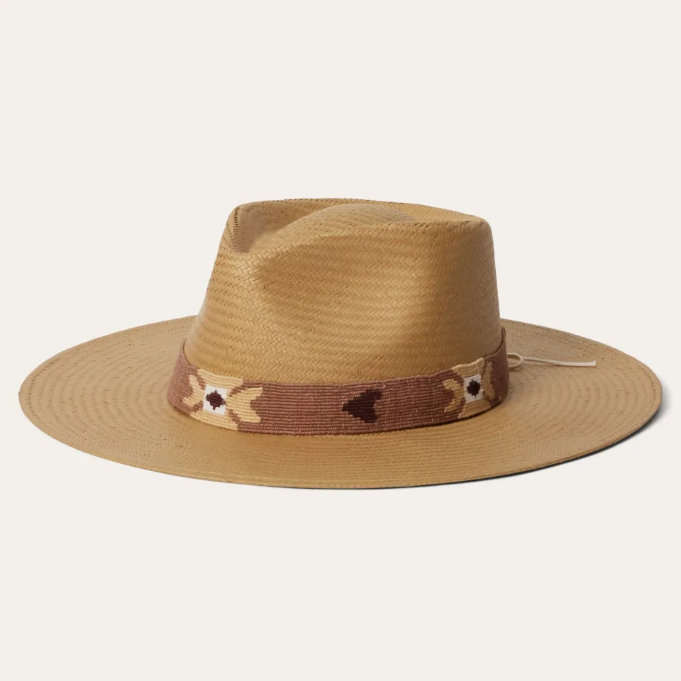 Stetson Sol Straw Fedora Sand