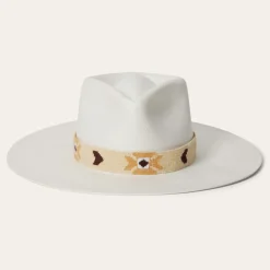 Stetson Sol Straw Fedora Bleach