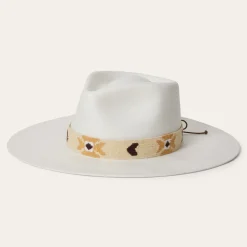 Stetson Sol Straw Fedora Bleach