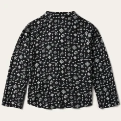 Clearance Stetson Southwestern Ditzy Print Blouse Black