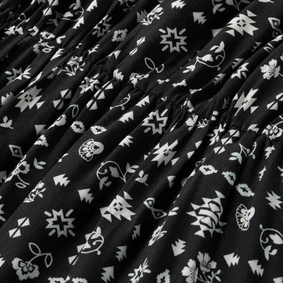 Stetson Southwestern Ditzy Print Dress Black