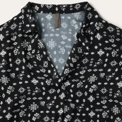 Stetson Southwestern Ditzy Print Blouse Black