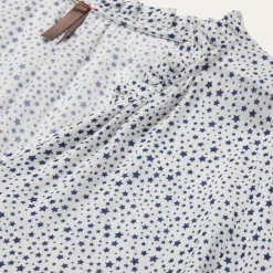 Best Stetson Stars Print Peasant Blouse White