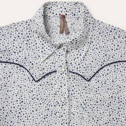 Clearance Stetson Stars Print Western Blouse White