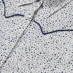 Clearance Stetson Stars Print Western Blouse White