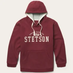 Sale Stetson Hooded Sweatshirt Red