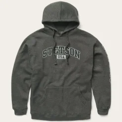 Hot Stetson Hoody Star Left Chest Blue