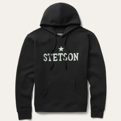 Sale Stetson Star Hooded Sweatshirt Black