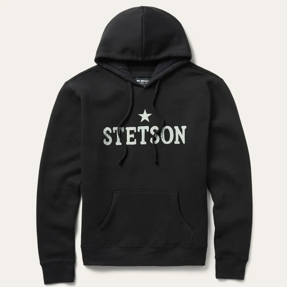 Sale Stetson Star Hooded Sweatshirt Black