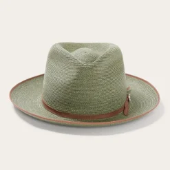 New Stetson Stratoliner Hemp Fedora Sage