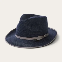 Online Stetson Stratoliner Hemp Fedora Navy