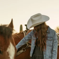 Online Stetson Stretch Denim Jacket Blue