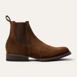 Best Stetson Suede Beat Chelsea Boot Brown