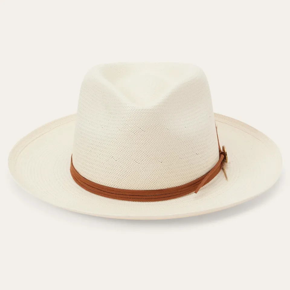 Stetson Tallahassee Shantung Straw Fedora Natural